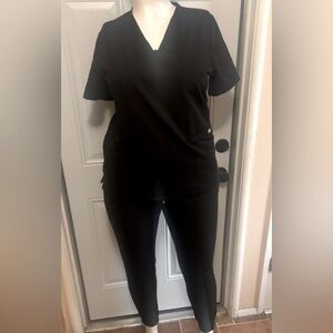 Black XL Fig Scrubs